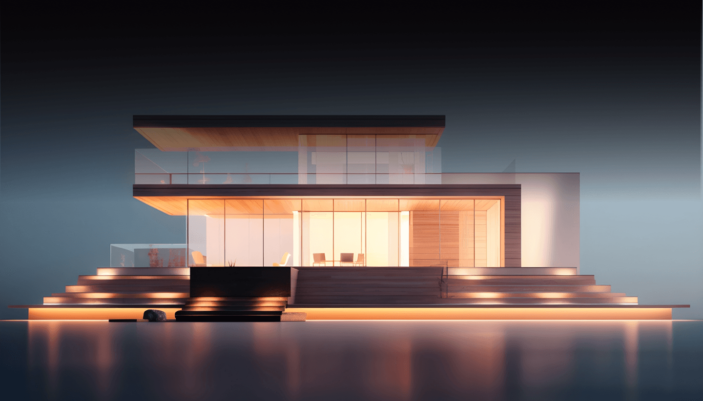 Luxury waterfront residence featured in the contact section